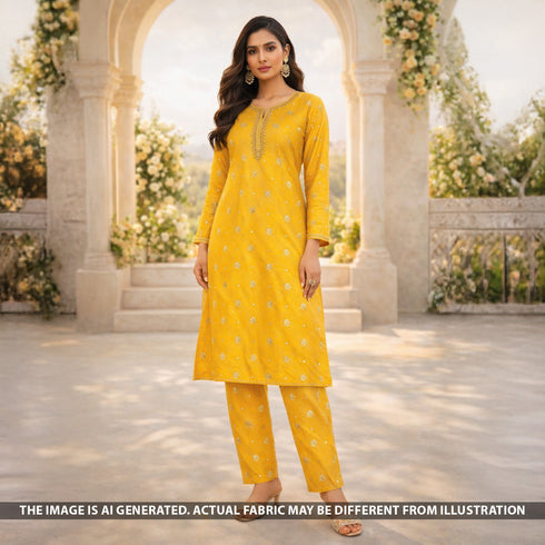 Pure Banarasi Silk Fabric-F5590