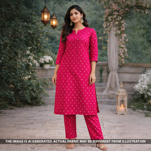 Zari Work Banarasi Brocade Fabric - F5615