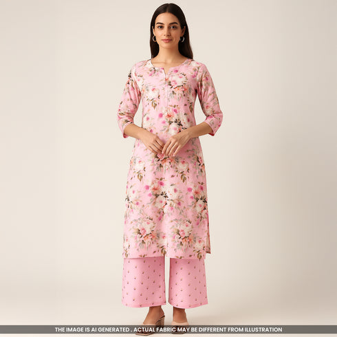 Digital Print Cotton Fabric- F4453