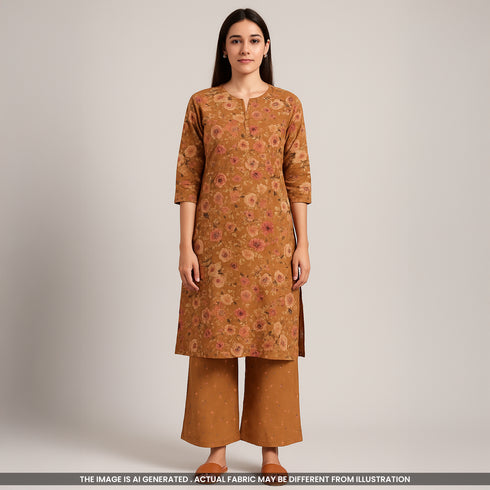 Digital Print Cotton Fabric- F4458