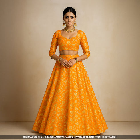 Banarasi Brocade Fabric - F4327