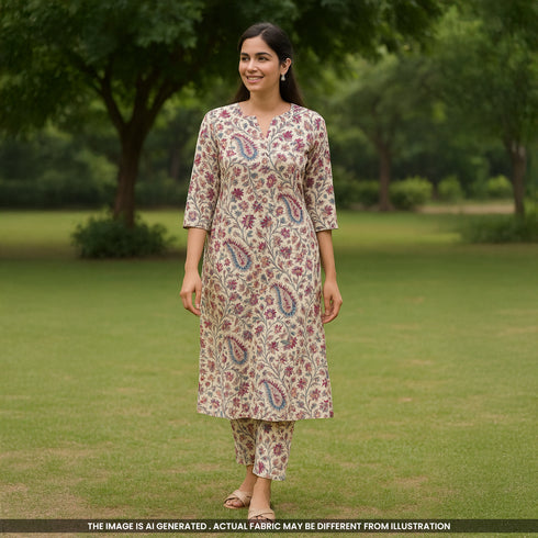 Pejali Print Cambric Cotton Fabric- F4546