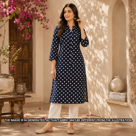 Polka Dot Rayon Fabric - F6940