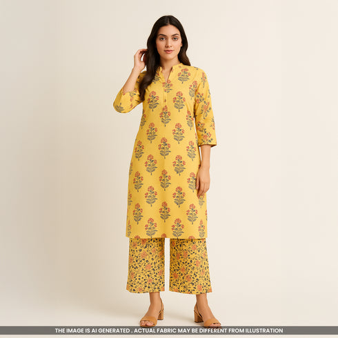 Printed Cambric Cotton Fabric- F4566