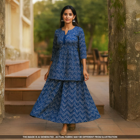 Indigo Cambric Cotton Fabric - F4270