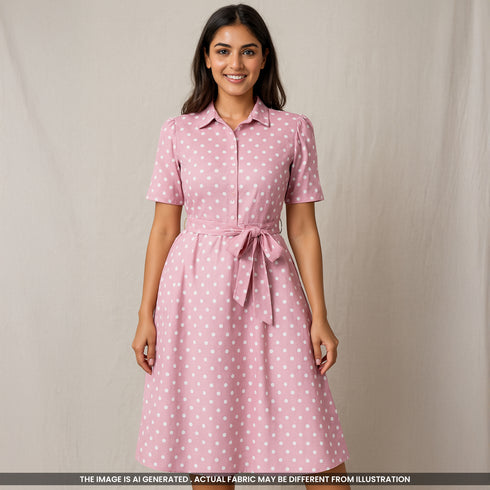 Polka Dot Cambric Cotton Fabric - F4280