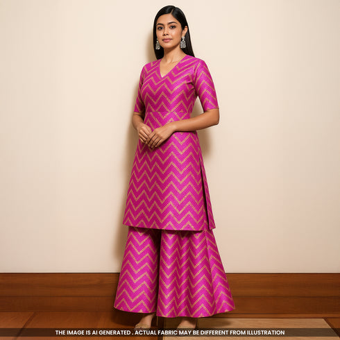 Banarasi Silk Brocade Fabric- F3990