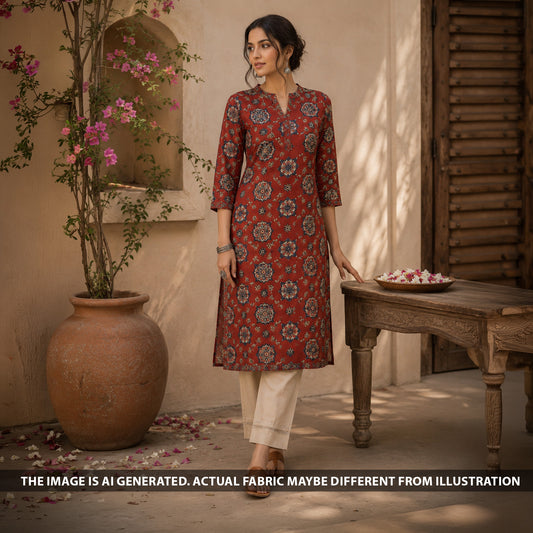 Digital Print Chinnon Chiffon Fabric - F6760