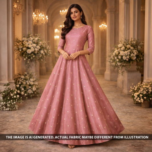 Zari Sequins Work Tissue Fabric - F6051