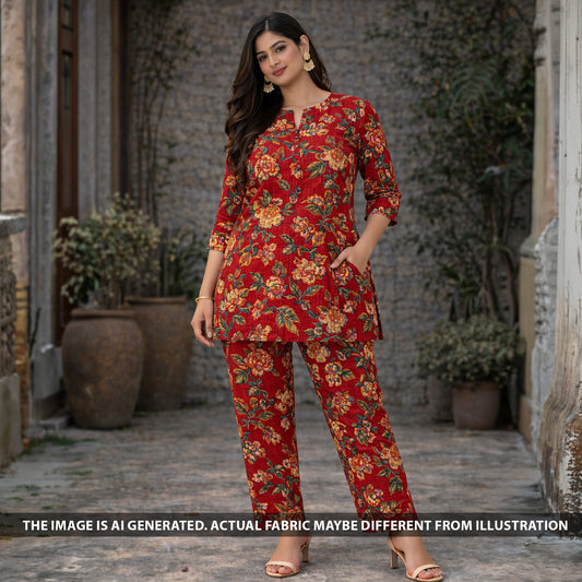 Printed Pintex Cotton Fabric - F6076