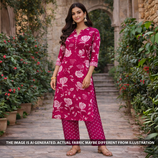 Printed Mul Cotton Fabric - F6091