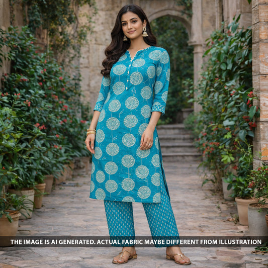 Printed Mul Cotton Fabric - F6092