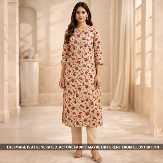 Block Print Handloom Cotton Fabric - F6131