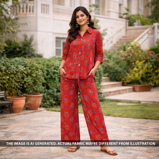 Dabu Print Modal Cotton Fabric - F6146