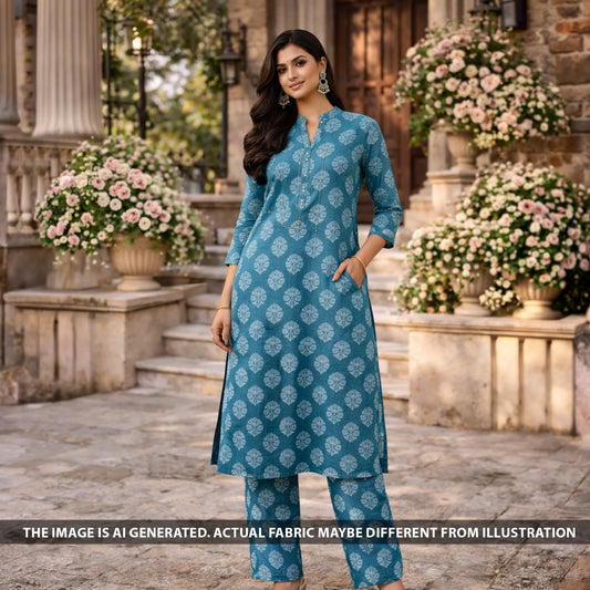 Printed Lizzy Bizzy Cotton Fabric - F6272