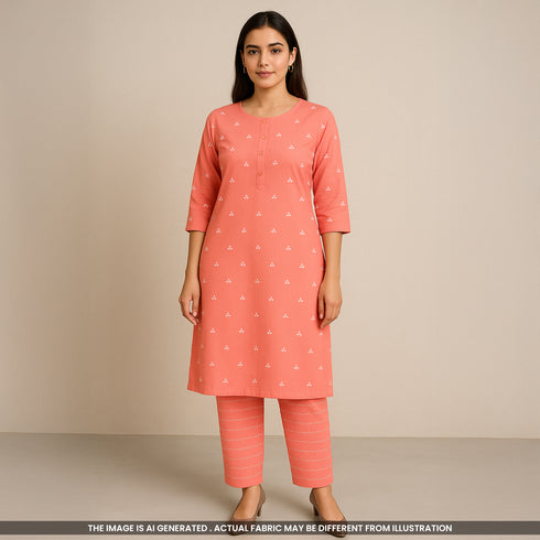 Thread Buti Handloom Cotton Fabric- F3885