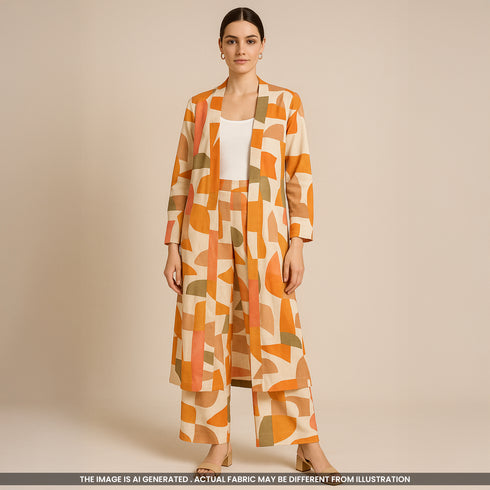 Digital Print Modal Cotton Fabric- F3940