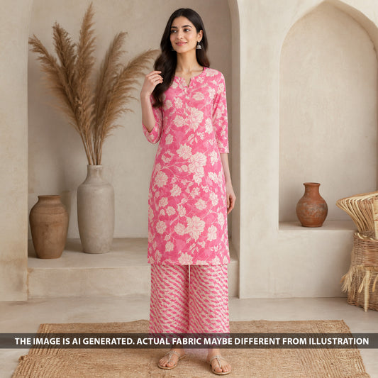 Digital Print Mul Cotton Fabric - F6448