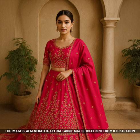 Cut Dana Zari Sequins Faux Mirror Work Shimmer Tissue Fabric - F5257