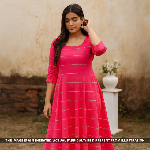 Gota Work Ombre Shade Mul Chanderi Fabric - F5302