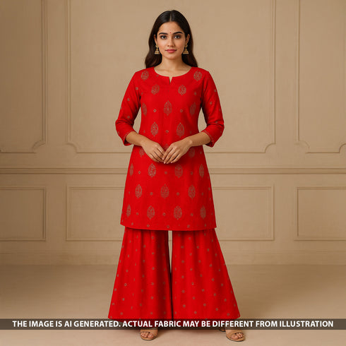 Cut Dana Thread Work Chinnon Chiffon Fabric - F5303