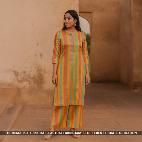 Gota Patti Work Tissue Organza Fabric - F5318