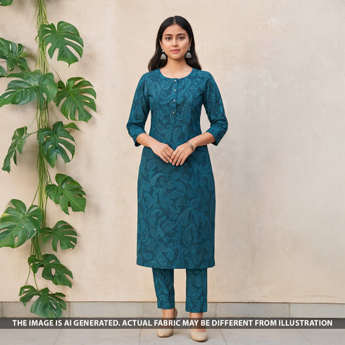 Digital Print Crepe Fabric - F5108