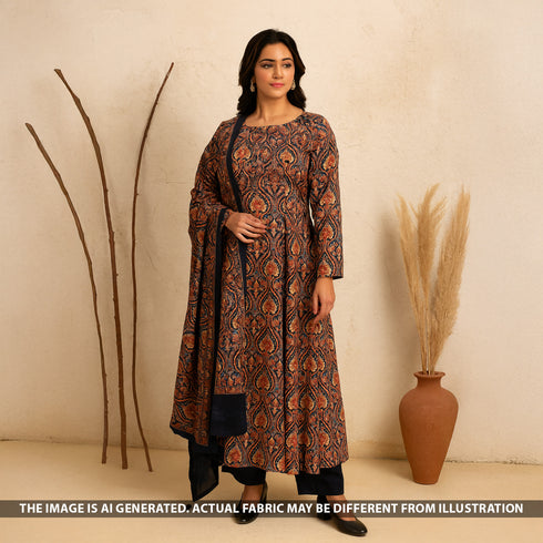 Digital Print Velvet Fabric - F5119