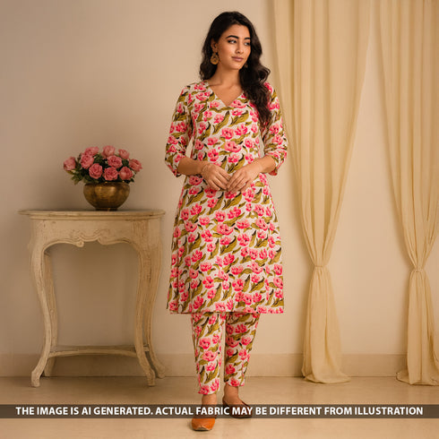 Digital Print Velvet Fabric - F5122