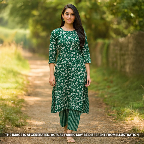 Digital Print Viscose Crepe Fabric -F5152