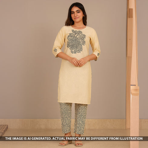 Digital Print Viscose Crepe Fabric - F5161