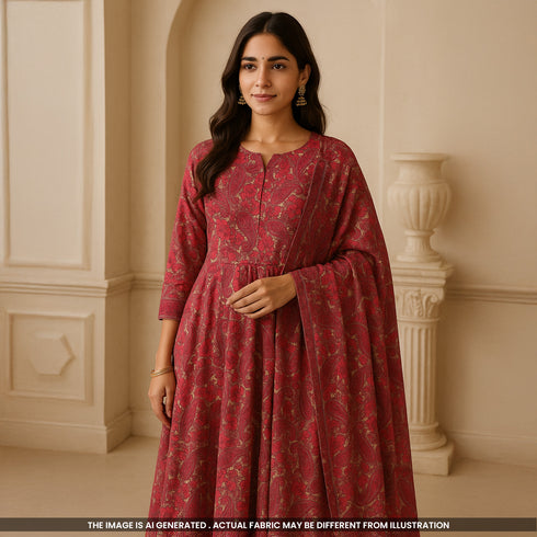 Digital Print Crepe Fabric-F5039