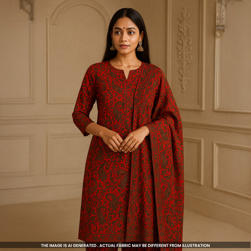 Digital Print Crepe Fabric-F5040