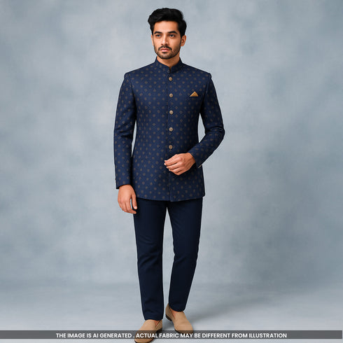 Glitter Work Velvet Fabric-F5045