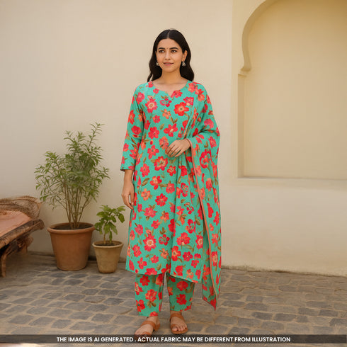 Digital Print Monga Silk Fabric-F5052