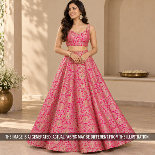 Banarasi Brocade Fabric - F7465