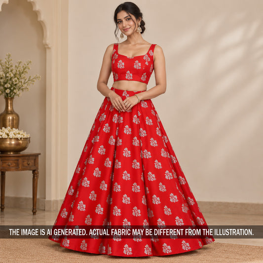 Banarasi Brocade Fabric - F7468