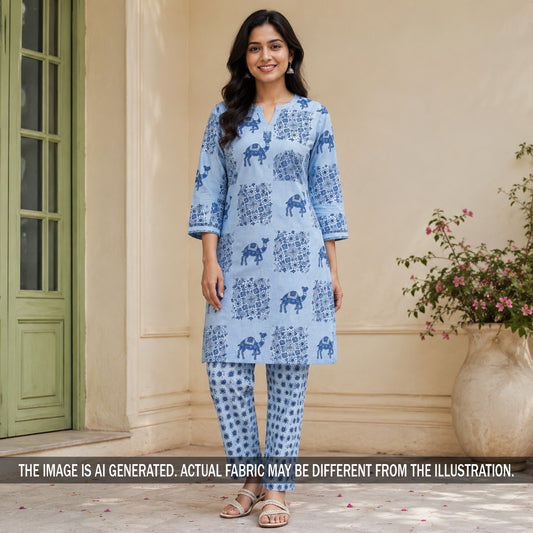 Printed Flex Cotton Fabric - F7343