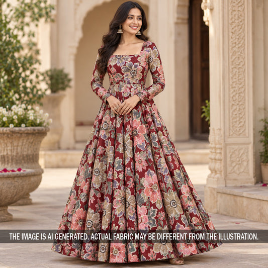 Printed Modal Cotton Fabric - F7376