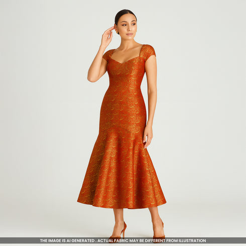 Self Jacquard Brocade Fabric- F4589