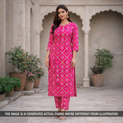 Zari Work Bandhani Print Dola Silk Fabric - F5935