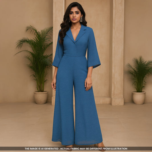 Self Stripe Denim Fabric-F4409