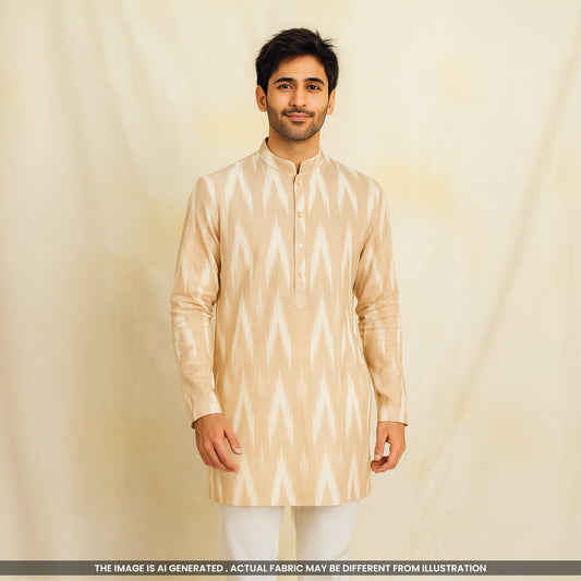 Ikkat Cotton Fabric-F4235