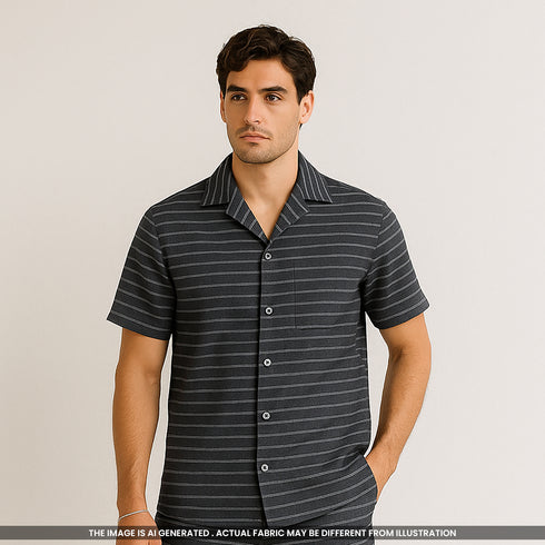 Stripes Print Cotton Fabric-F3717