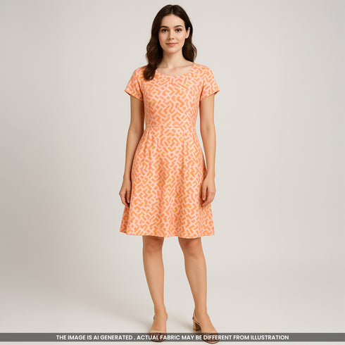 Digital Print Satin Crepe Fabric-F3751