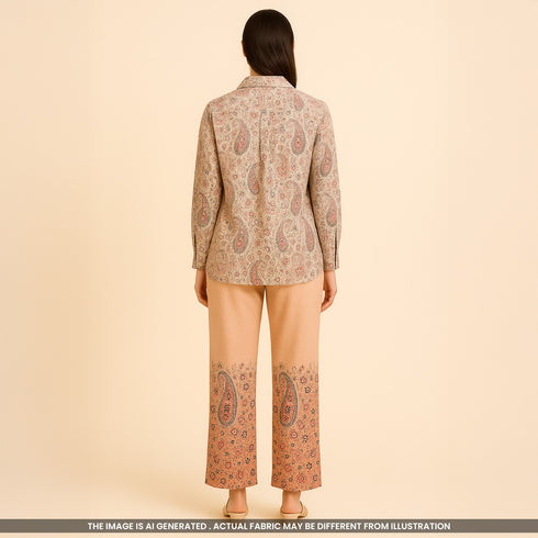 Pejali Print Viscose Crepe Fabric-F3633