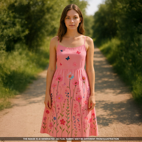 Digital Print Voile Cotton Fabric-F3650