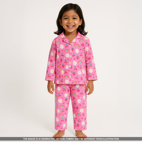 Baby Print Seer Sakkar Pure Cotton Fabric-F3679