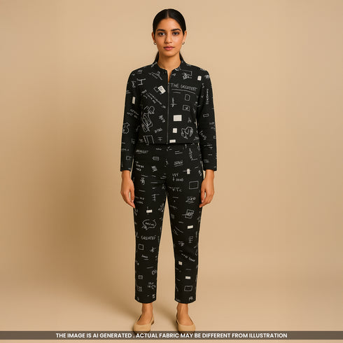 Printed Rayon Cotton Fabric-F3705