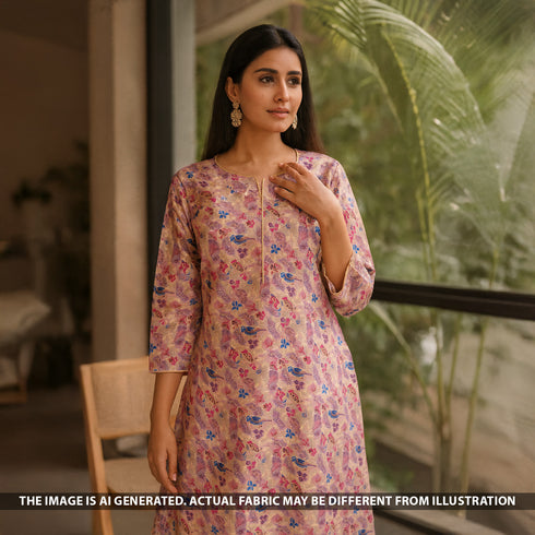 Zari Work Dola Silk Fabric-F5090